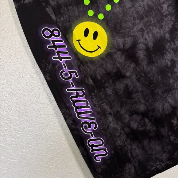 Insomniac Shirt Men Large Electric Mile Rave EDM Tie Dye Smiley Face Long Sleeve - Picture 6 of 10